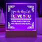 You Are My Life Printed Square Shaped Acrylic Plaque-Express Your Love Gifts