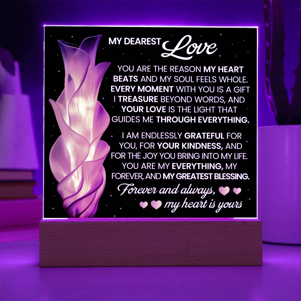 You Are The Reason Printed Square Shaped Acrylic Plaque-Express Your Love Gifts