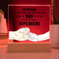 To My Dad to The World Printed Square Shaped Acrylic Plaque-Express Your Love Gifts
