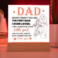 Dad Never Forget Printed Square Shaped Acrylic Plaque-Express Your Love Gifts