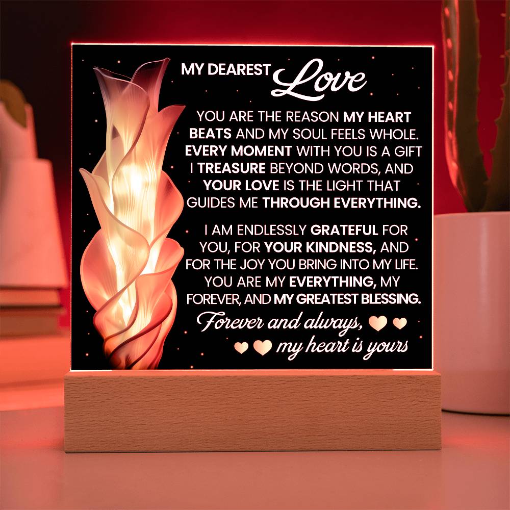You Are The Reason Printed Square Shaped Acrylic Plaque-Express Your Love Gifts