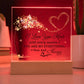 Love You More Printed Square Shaped Acrylic Plaque-Express Your Love Gifts
