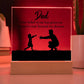 Dad You Believe Printed Square Shaped Acrylic Plaque-Express Your Love Gifts