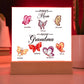 First Mom Now Grandma Printed Square Shaped Acrylic Plaque-Express Your Love Gifts