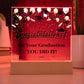 Graduation Congratulations You Did It! Printed Square Shaped Acrylic Plaque-Express Your Love Gifts