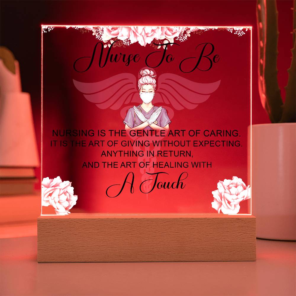 NursingNurse to Be Printed Square Shaped Acrylic Plaque-Express Your Love Gifts