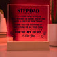 Stepdad A Good Man Printed Square Shaped Acrylic Plaque-Express Your Love Gifts