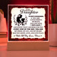 To My Daughter From Mom Always Remember Printed Square Shaped Acrylic Plaque-Express Your Love Gifts