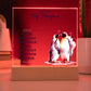 To My Man You are My Penguin Printed Square Shaped Acrylic Plaque-Express Your Love Gifts