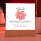 To My Soulmate Lorem Ipsum Flower Printed Square Shaped Acrylic Plaque-Express Your Love Gifts