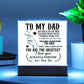 To My Dad So Much of Me Printed Square Shaped Acrylic Plaque-Express Your Love Gifts