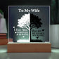You Are My Heart Printed Square Shaped Acrylic Plaque-Express Your Love Gifts