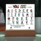 Teacher's ABC Printed Square Shaped Acrylic Plaque-Express Your Love Gifts