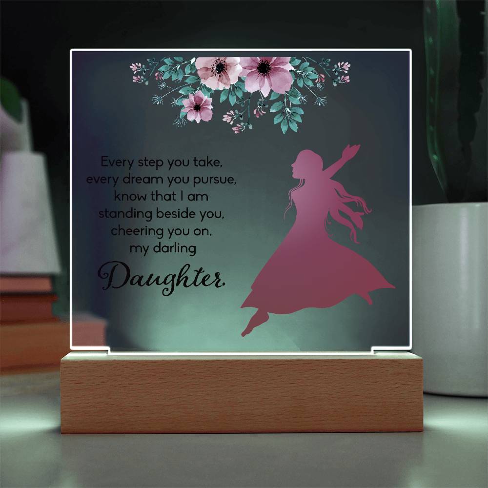 Every Step You Take Printed Square Shaped Acrylic Plaque-Express Your Love Gifts