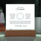 To My Soulmate Magna Aliqua Printed Square Shaped Acrylic Plaque-Express Your Love Gifts