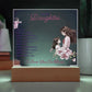 To My Daughter You Are My Bestfriend Printed Square Shaped Acrylic Plaque-Express Your Love Gifts