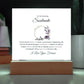 To My Soulmate Lorem Ipsum Printed Square Shaped Acrylic Plaque-Express Your Love Gifts