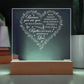 Symphony of Love Printed Square Shaped Acrylic Plaque-Express Your Love Gifts