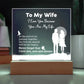 I Love You Because Printed Square Shaped Acrylic Plaque-Express Your Love Gifts