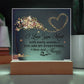 Love You More Printed Square Shaped Acrylic Plaque-Express Your Love Gifts