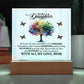 To My Daughter From Mom Be Brave Printed Square Shaped Acrylic Plaque-Express Your Love Gifts