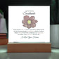 To My Soulmate Lorem Ipsum Flower Printed Square Shaped Acrylic Plaque-Express Your Love Gifts