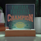 Fantasy Football Champion Printed Square Shaped Acrylic Plaque-Express Your Love Gifts