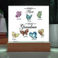 First Mom Now Grandma Printed Square Shaped Acrylic Plaque-Express Your Love Gifts