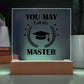 Graduation Masters Printed Square Shaped Acrylic Plaque-Express Your Love Gifts