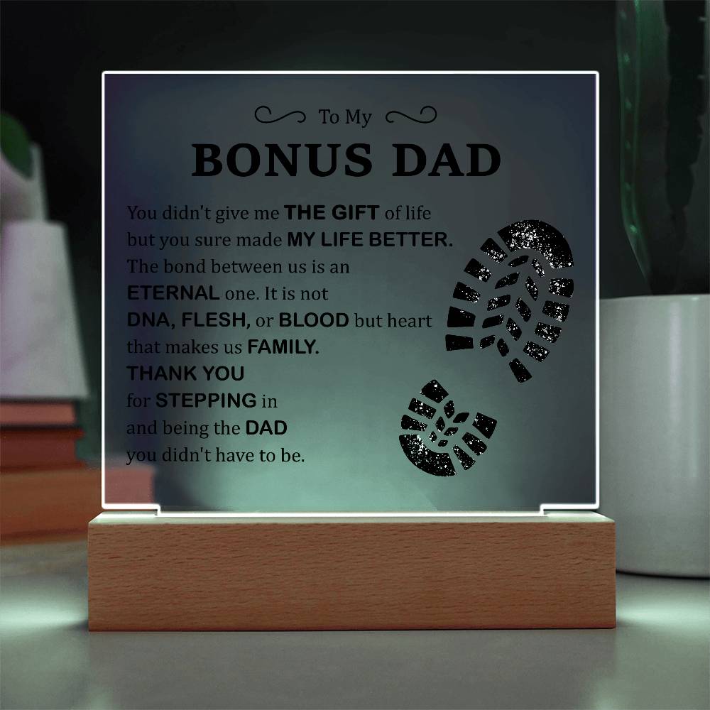 Gift of Life Printed Square Shaped Acrylic Plaque-Express Your Love Gifts