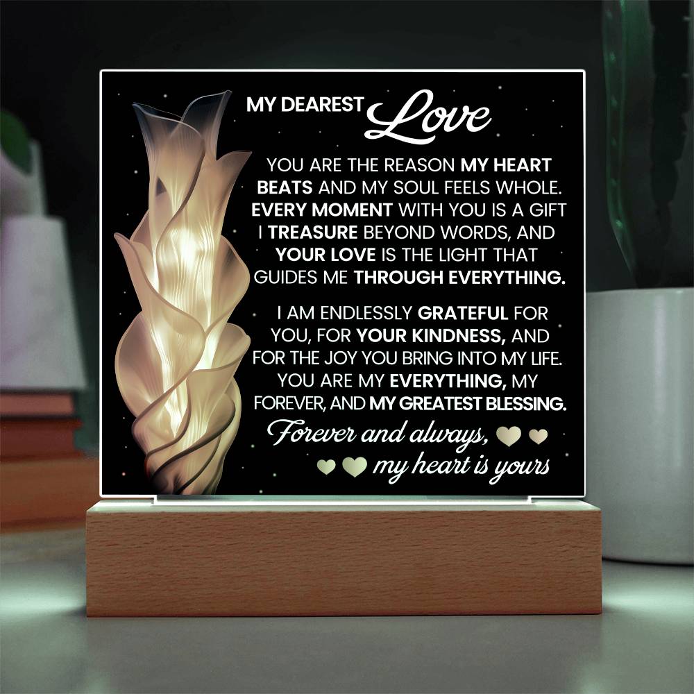 You Are The Reason Printed Square Shaped Acrylic Plaque-Express Your Love Gifts