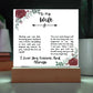 To My Wife I Love You Forever and Always Printed Square Shaped Acrylic Plaque-Express Your Love Gifts