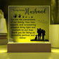 Dad Loving Husband Printed Square Shaped Acrylic Plaque-Express Your Love Gifts