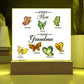 First Mom Now Grandma Printed Square Shaped Acrylic Plaque-Express Your Love Gifts