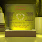 To My Beautiful Daughter Someday Printed Square Shaped Acrylic Plaque-Express Your Love Gifts