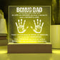 Bonus Dad To The Man Who Came Into Printed Square Shaped Acrylic Plaque-Express Your Love Gifts