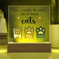Pets Cats Printed Square Shaped Acrylic Plaque-Express Your Love Gifts