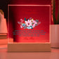 To My Daughter Wherever Your Journey in Life Printed Square Shaped Acrylic Plaque-Express Your Love Gifts