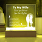 I Love You Because Printed Square Shaped Acrylic Plaque-Express Your Love Gifts