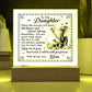 To My Daughter From Mom Be Brave Printed Square Shaped Acrylic Plaque-Express Your Love Gifts