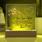 Love You More Printed Square Shaped Acrylic Plaque-Express Your Love Gifts