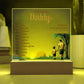 To My Daddy In Your Love Printed Square Shaped Acrylic Plaque-Express Your Love Gifts