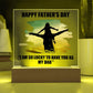 Dad Father's Day So Lucky Printed Square Shaped Acrylic Plaque-Express Your Love Gifts