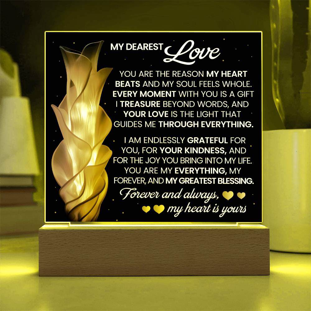 You Are The Reason Printed Square Shaped Acrylic Plaque-Express Your Love Gifts
