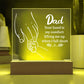 Dad Your Hand is My Comfort Printed Square Shaped Acrylic Plaque-Express Your Love Gifts