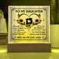 To My Daughter From Mom With All My Love Printed Square Shaped Acrylic Plaque-Express Your Love Gifts