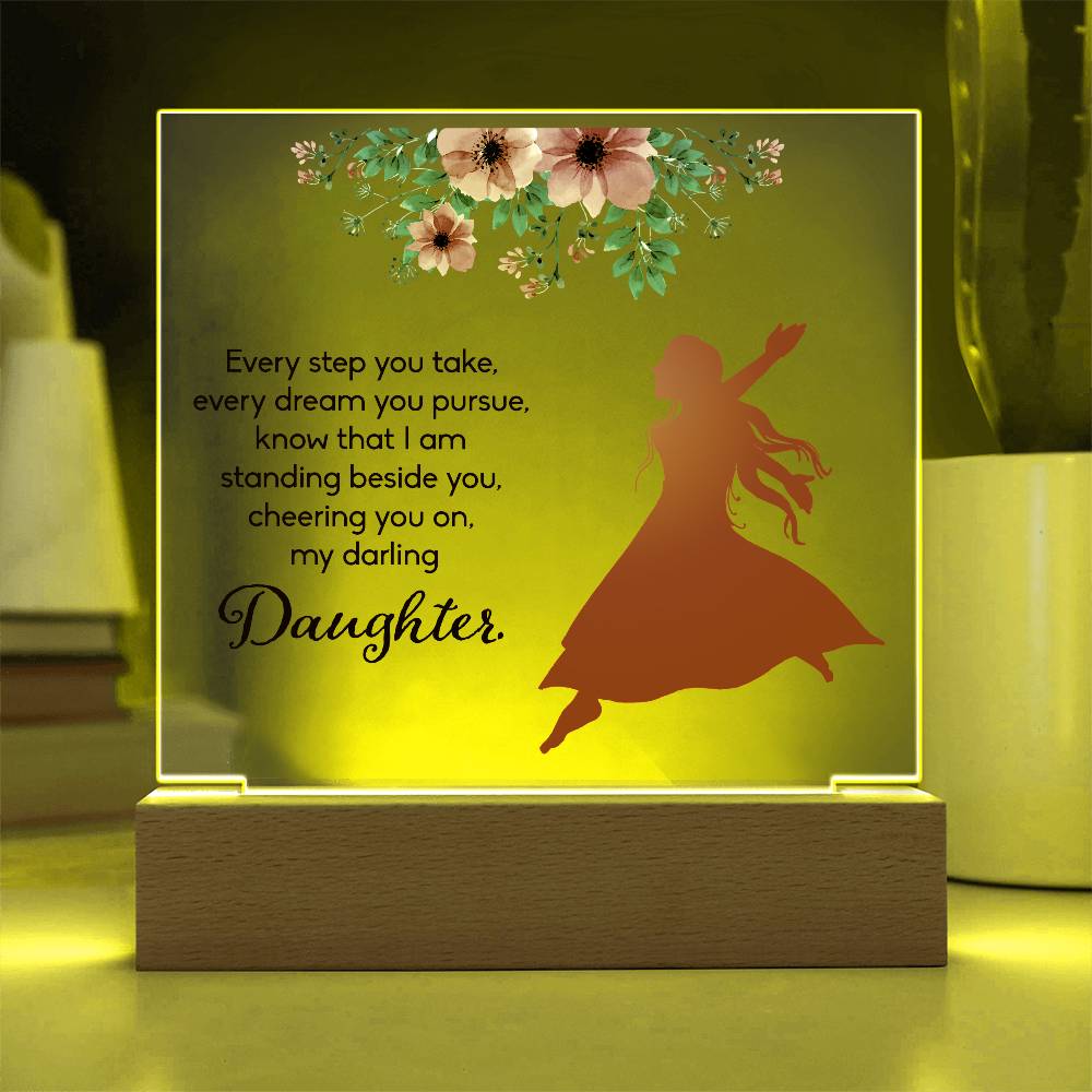 Every Step You Take Printed Square Shaped Acrylic Plaque-Express Your Love Gifts