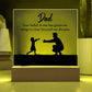Dad You Believe Printed Square Shaped Acrylic Plaque-Express Your Love Gifts