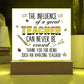 Teacher Can Never Be Erased Printed Square Shaped Acrylic Plaque-Express Your Love Gifts