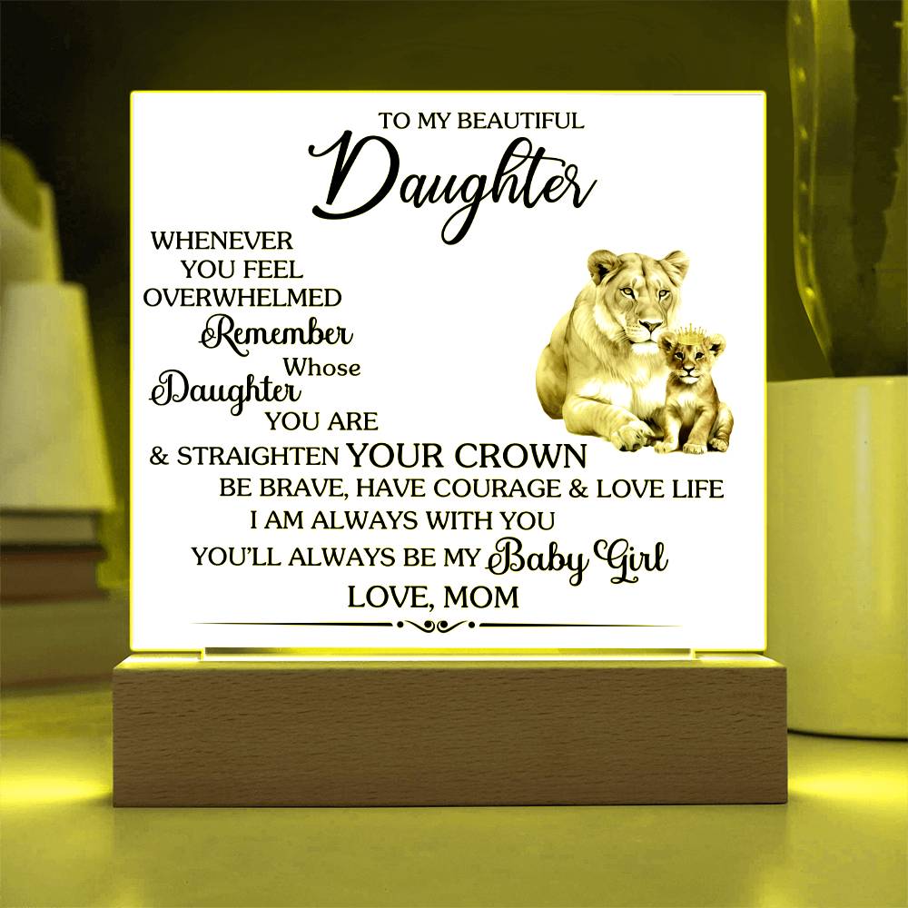 Whenever You Feel Unwelcomed Printed Square Shaped Acrylic Plaque-Express Your Love Gifts